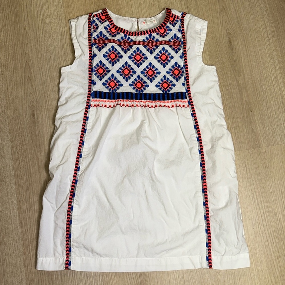 Crewcuts Embroidered Sleeveless Cotton Dress Girl’s size 10 Made in India